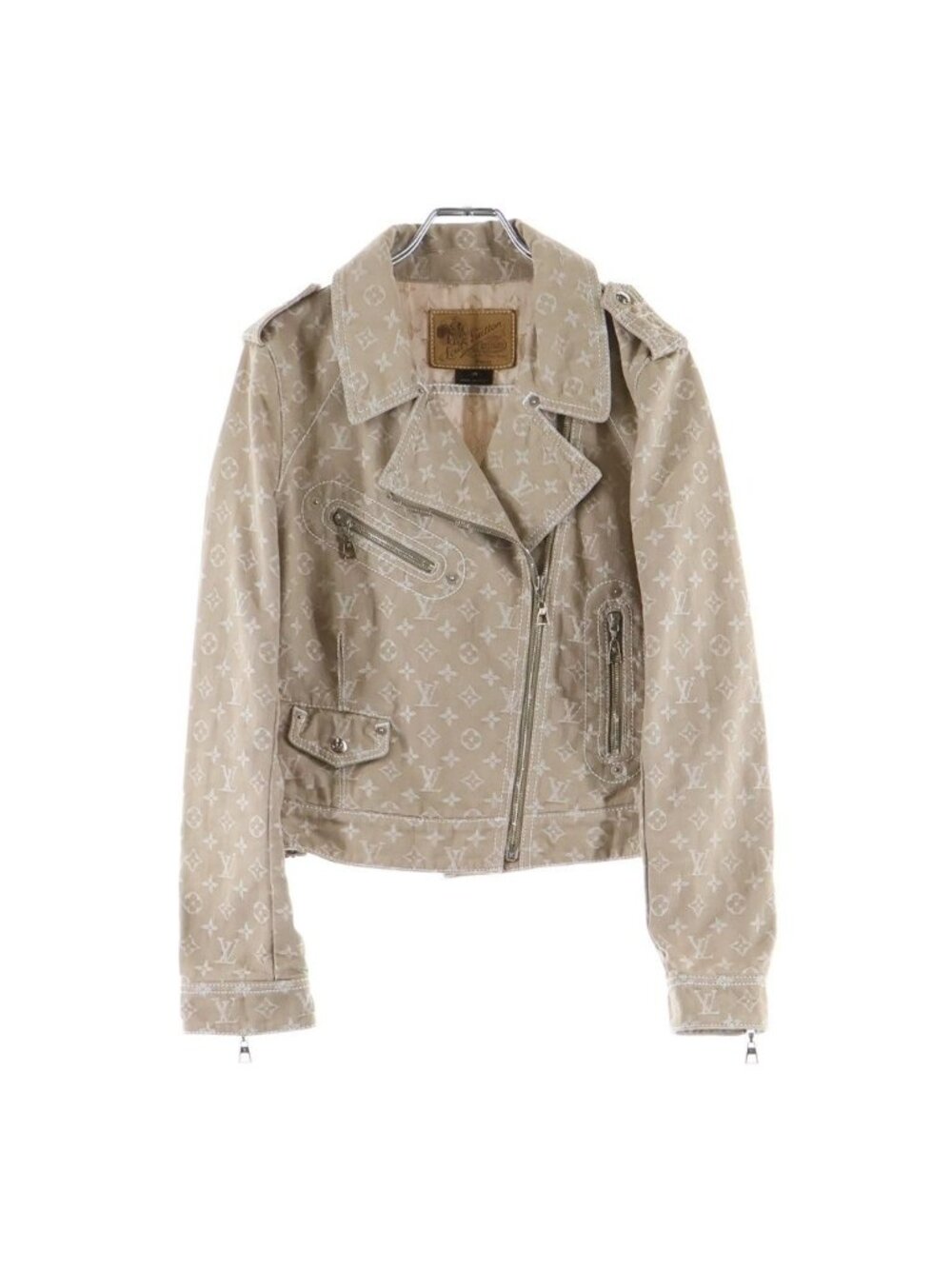 Louis Vuitton Monogram Denim Rider's Jacket Beige